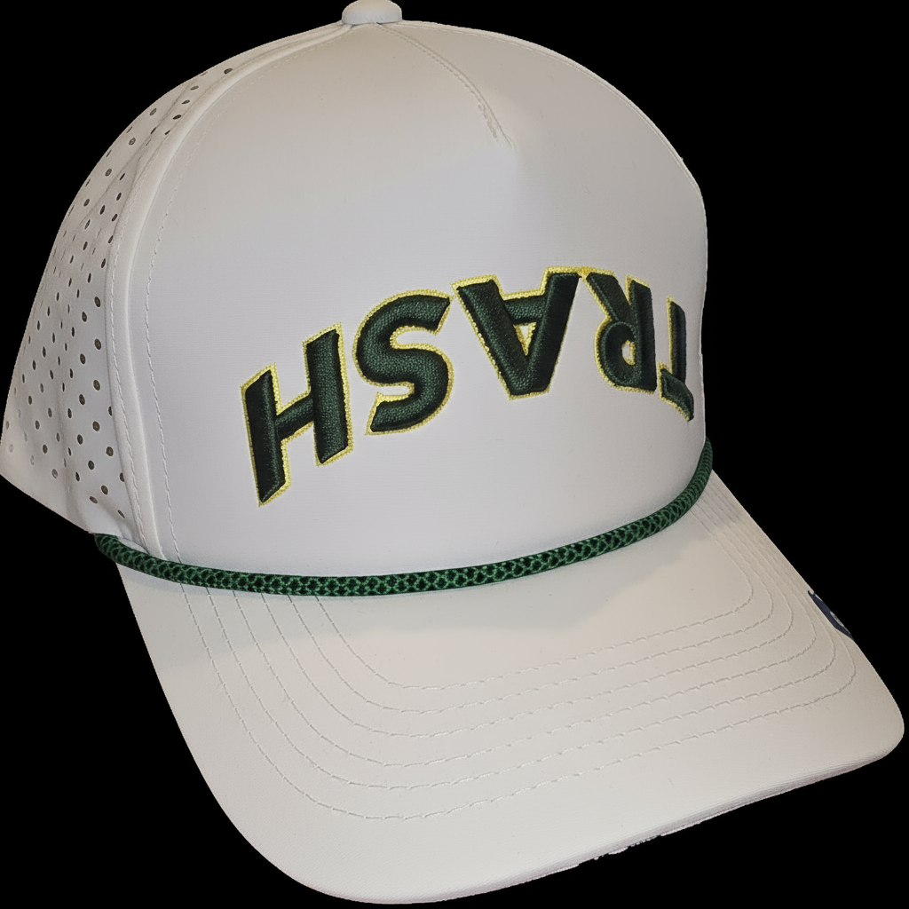 TRASH (Upside Down) Rope Snapback – Waste Management Edition