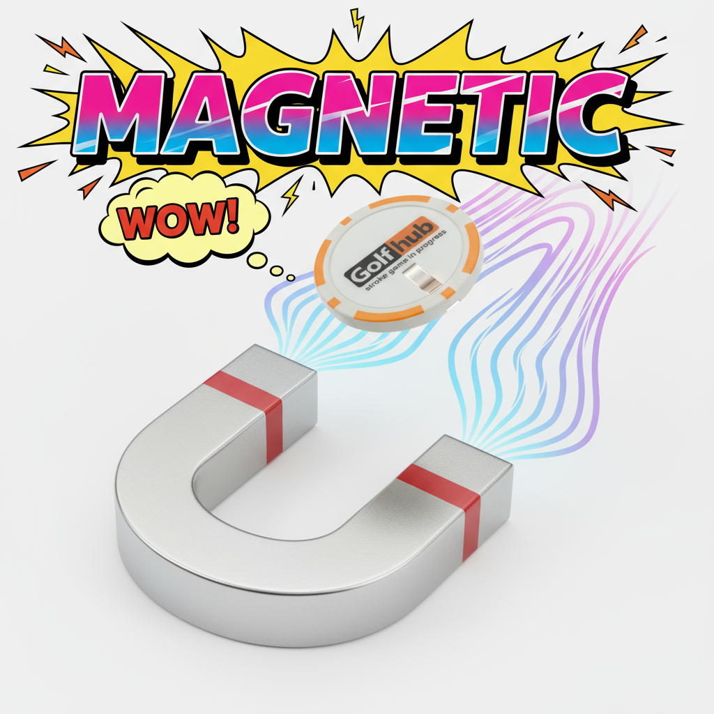 “Golfhub – Stroke Game in Progress” Golf Ball Marker Poker Chip