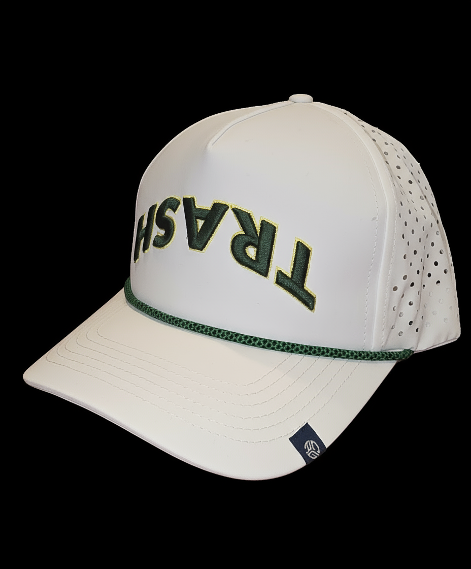 TRASH (Upside Down) Rope Snapback – Waste Management Edition