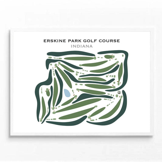 Erskine Park Golf Course, Indiana - Printed Golf Courses