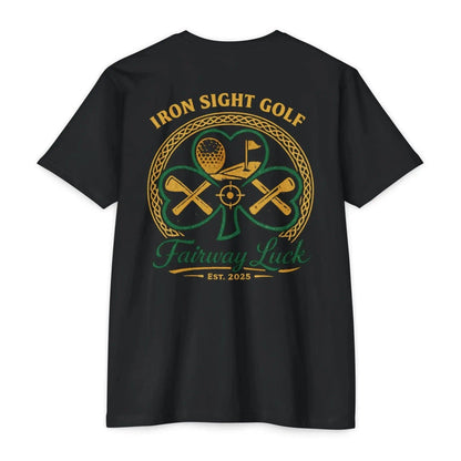 Fairway Luck Shamrock Golf T-Shirt — Iron Sight Golf
