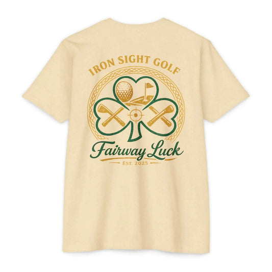 Fairway Luck Shamrock Golf T-Shirt — Iron Sight Golf