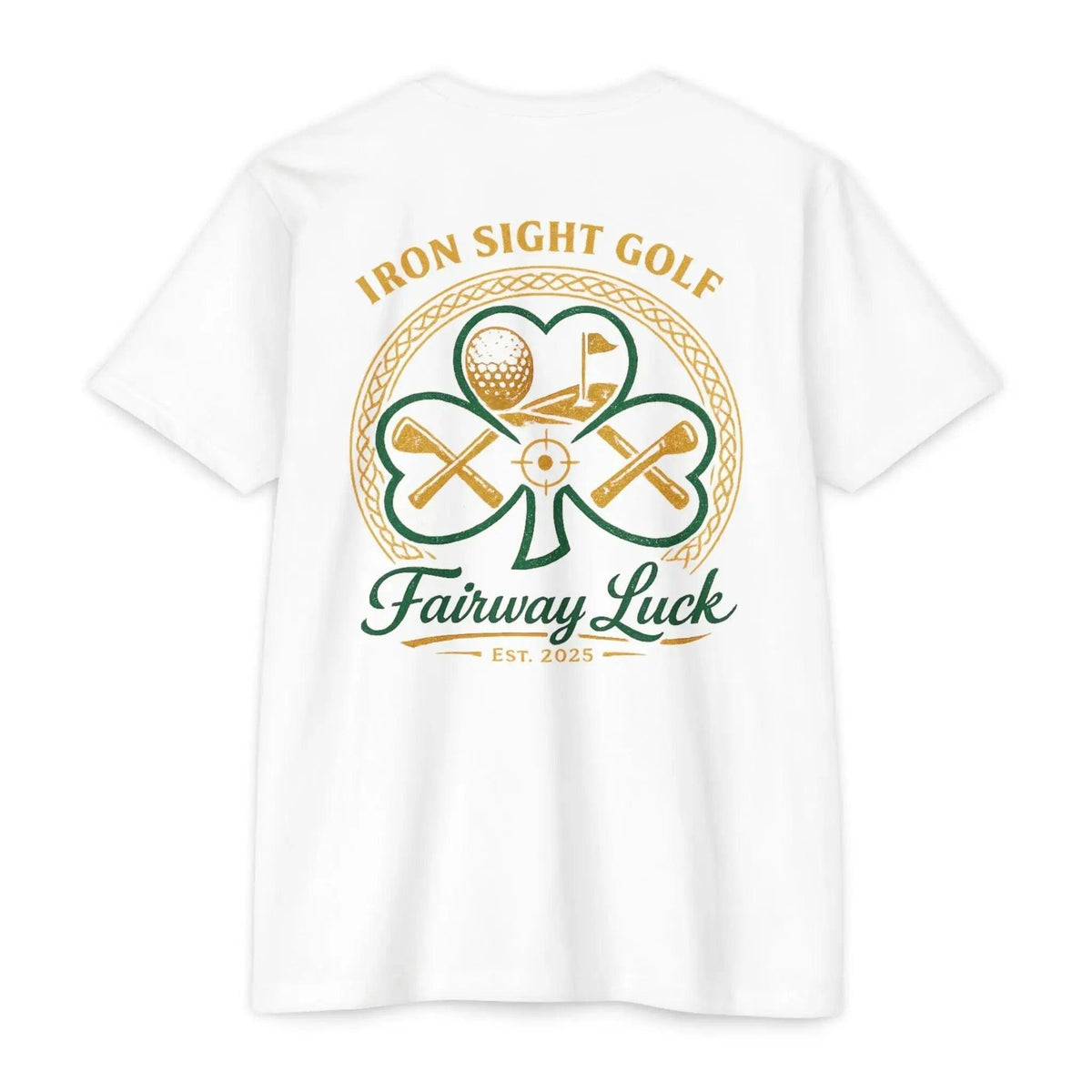 Fairway Luck Shamrock Golf T-Shirt — Iron Sight Golf