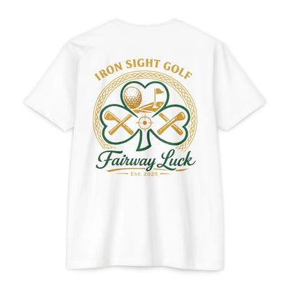Fairway Luck Shamrock Golf T-Shirt — Iron Sight Golf