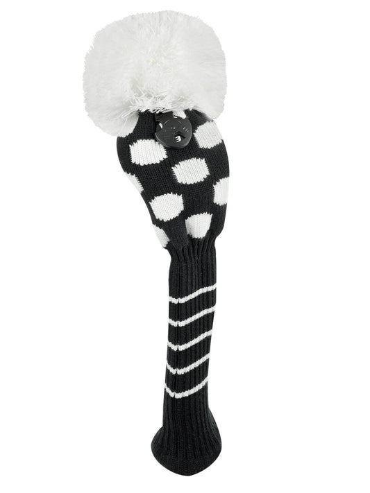 Black & White Dot Fairway Headcover - Just4Golf