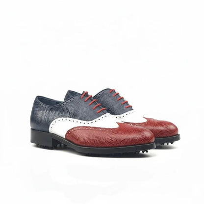 fb-full-brogue-golf-shoes-men-tricolored-leather-914 - GOLF LEAGUE