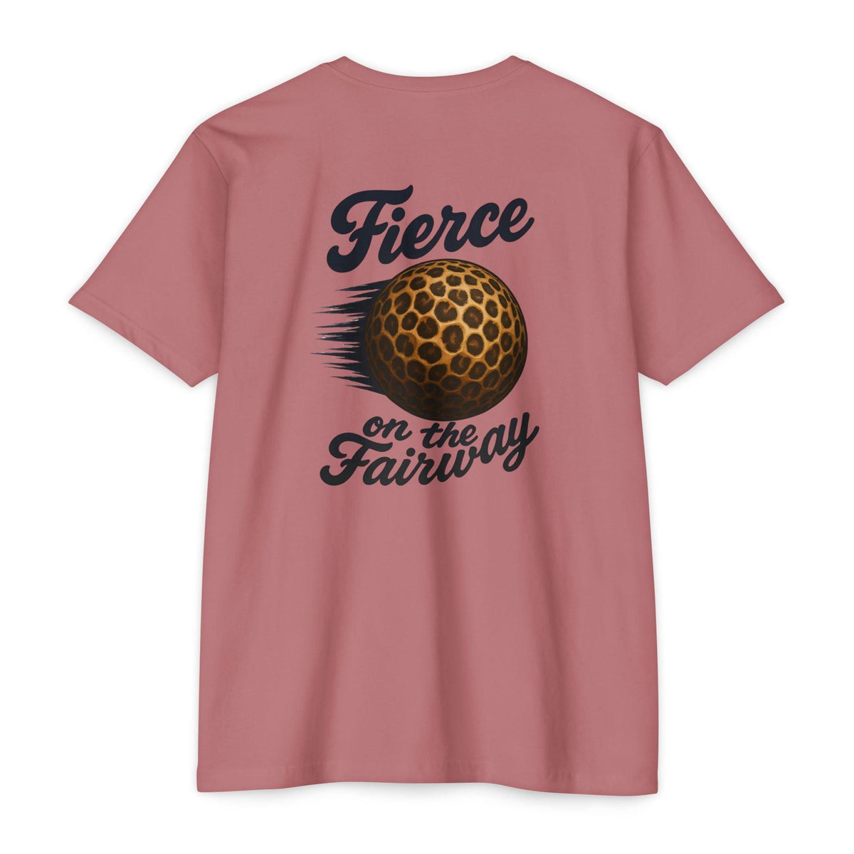 Fierce on the Fairway T-Shirt — Cheetah Print Golf Ball Design