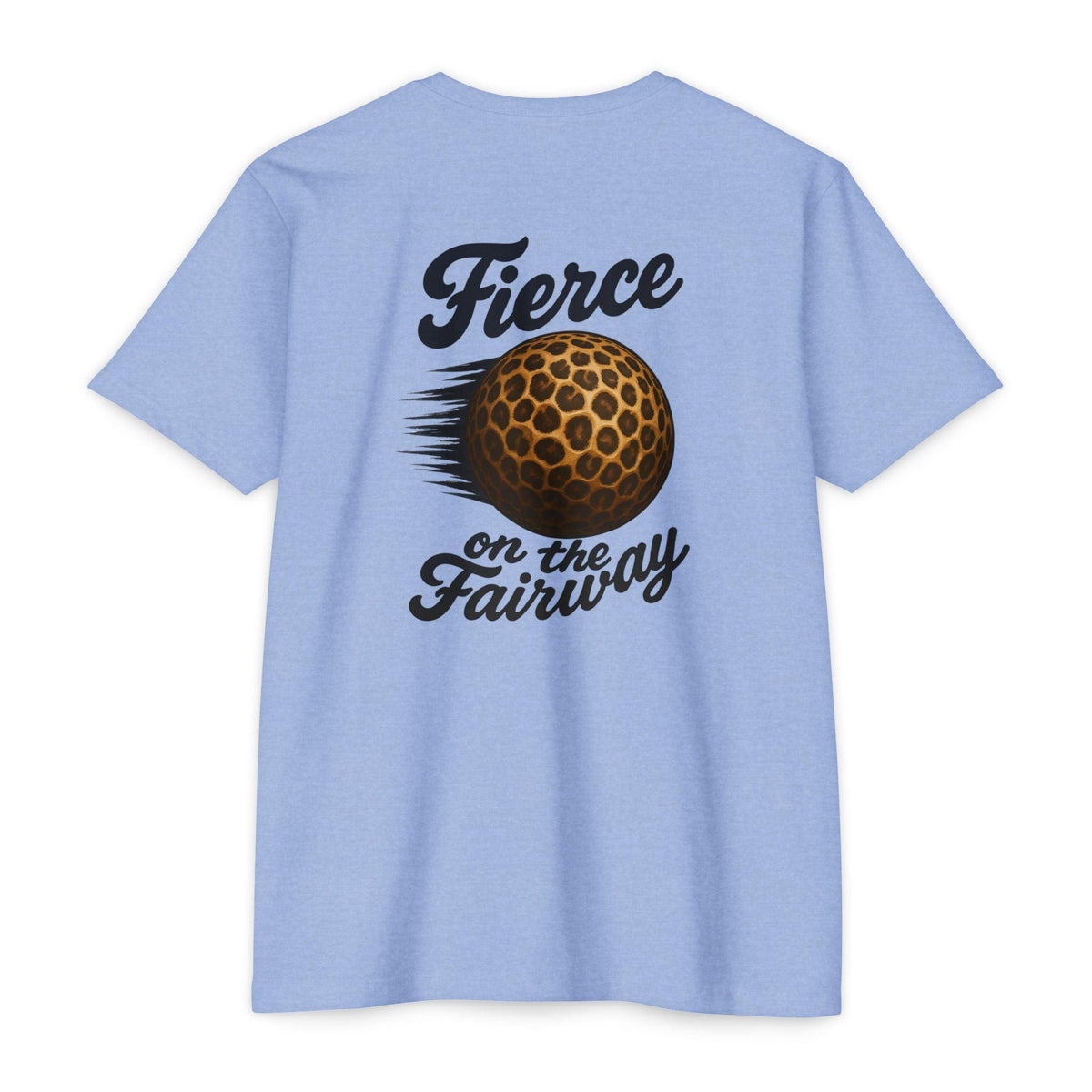 Fierce on the Fairway T-Shirt — Cheetah Print Golf Ball Design