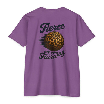 Fierce on the Fairway T-Shirt — Cheetah Print Golf Ball Design