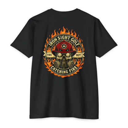 Catching Fire Firefighter Golf T-Shirt — Iron Sight Golf