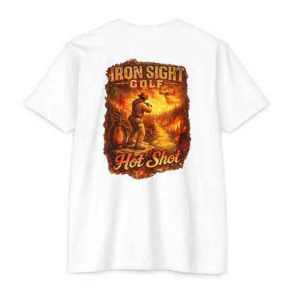 Hot Shot Firefighter Golf T-Shirt — Iron Sight Golf
