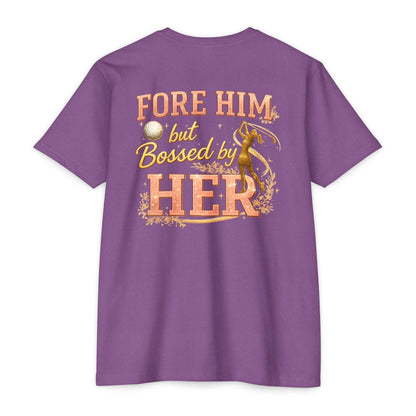 "For Him But Bossed By Her" Golf T-Shirt