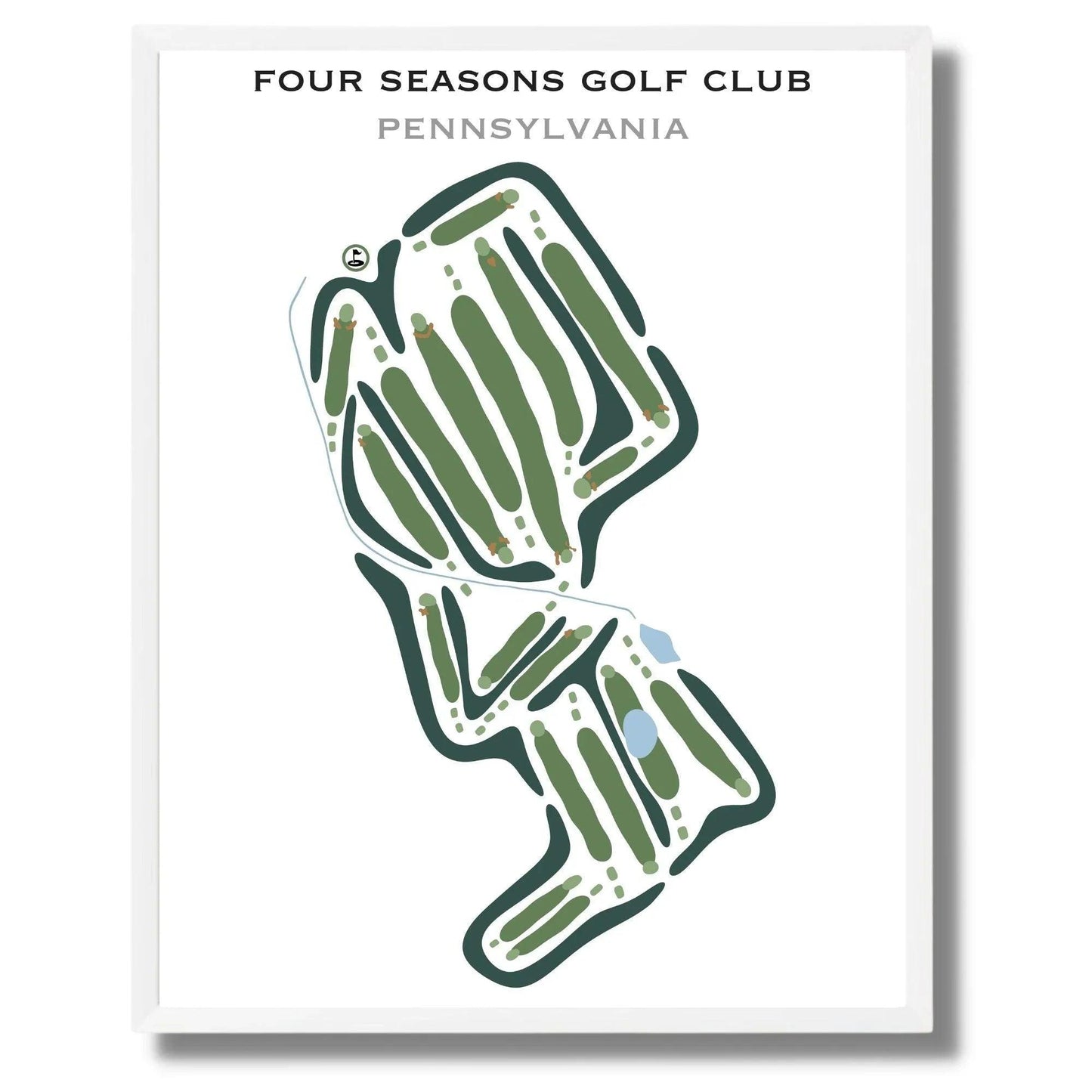 Four Seasons Golf Club, Pennsylvania - Printed Golf Courses