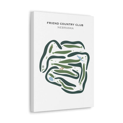 Friend Country Club, Nebraska - Printed Golf Courses