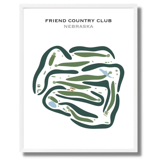 Friend Country Club, Nebraska - Printed Golf Courses