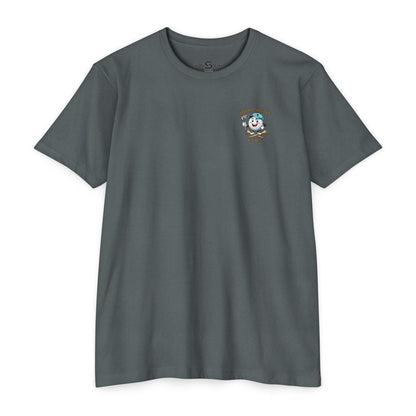 Funny Golf T-Shirt — 'Fore!' Bogey Bob Iron Sights Cartoon
