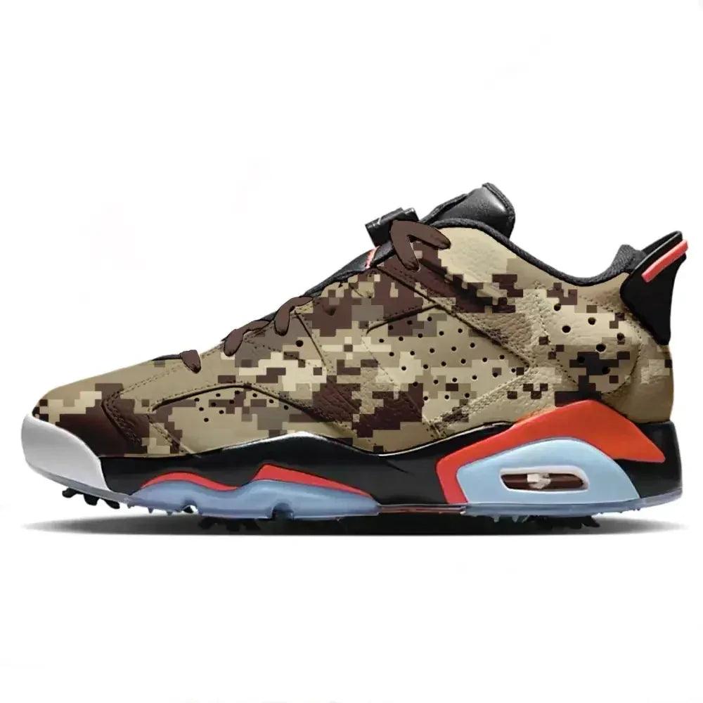glitch-camouflage-jordan-retro-6-g-golf-shoes-cleats-668 - GOLF LEAGUE
