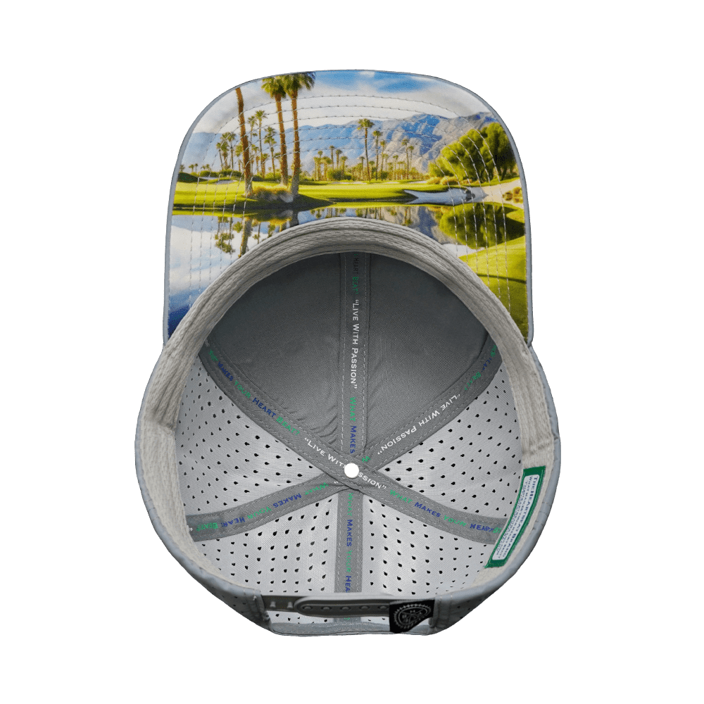 Golf Hat - Baseball Hat Fit  - Gray Blue - Laser Mesh