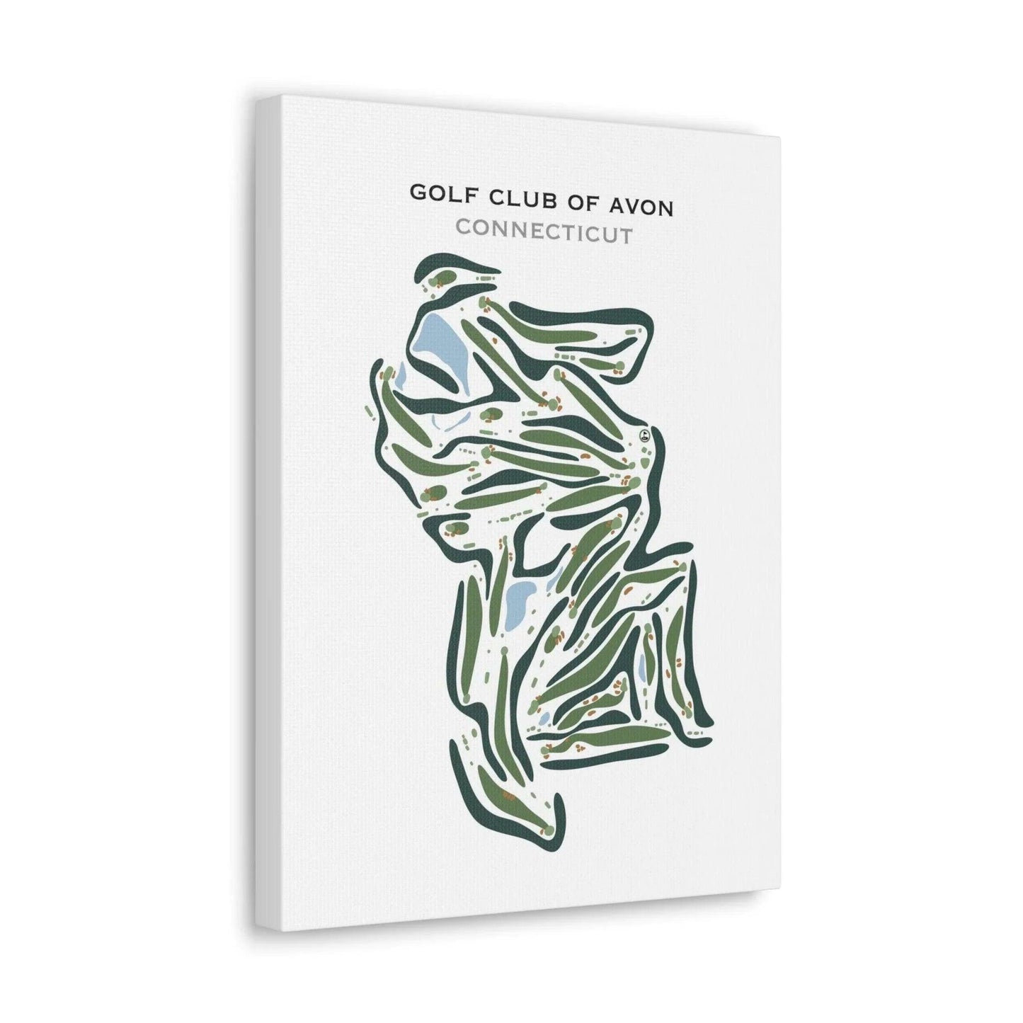 Golf Club of Avon, Connecticut - Printed Golf Courses