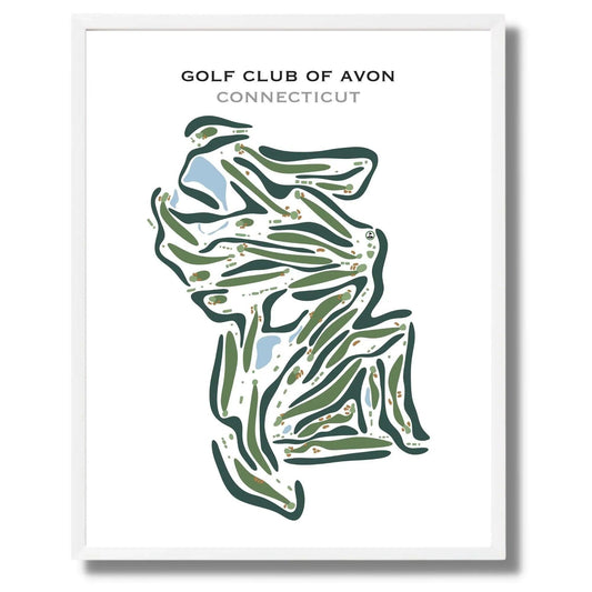 Golf Club of Avon, Connecticut - Printed Golf Courses
