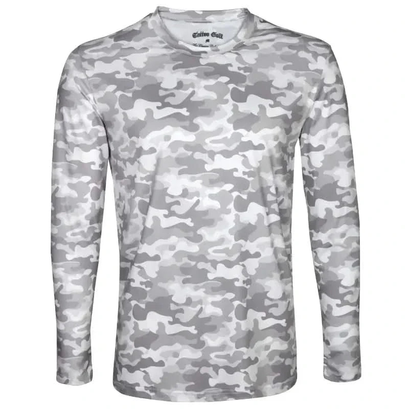 Golf Undershirt Long Sleeve (Camo/White)
