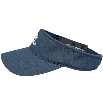 Golf Visor with Skull Design - Navy