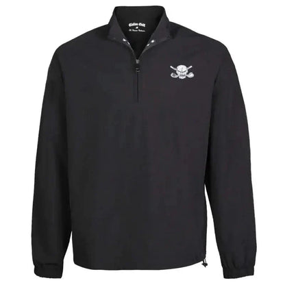 Windbreaker Quarter Zip Pull Over (Black)