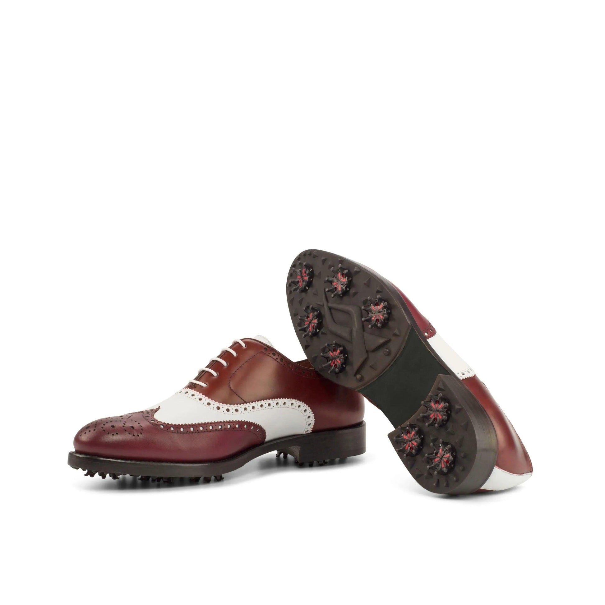 golong-full-brogue-golf-shoes-ii-wholesale-burgundy-white-436 - GOLF LEAGUE