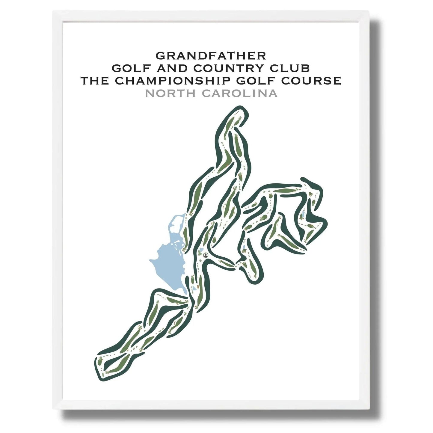 Grandfather Golf & Country Club, The Championship Golf Course, North Carolina - Printed Golf Courses