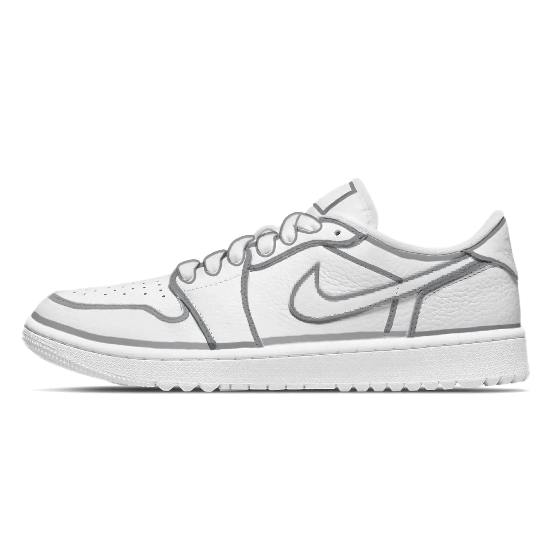 gray-lines-jordan-1-golf-shoes-sneakers-521 - GOLF LEAGUE