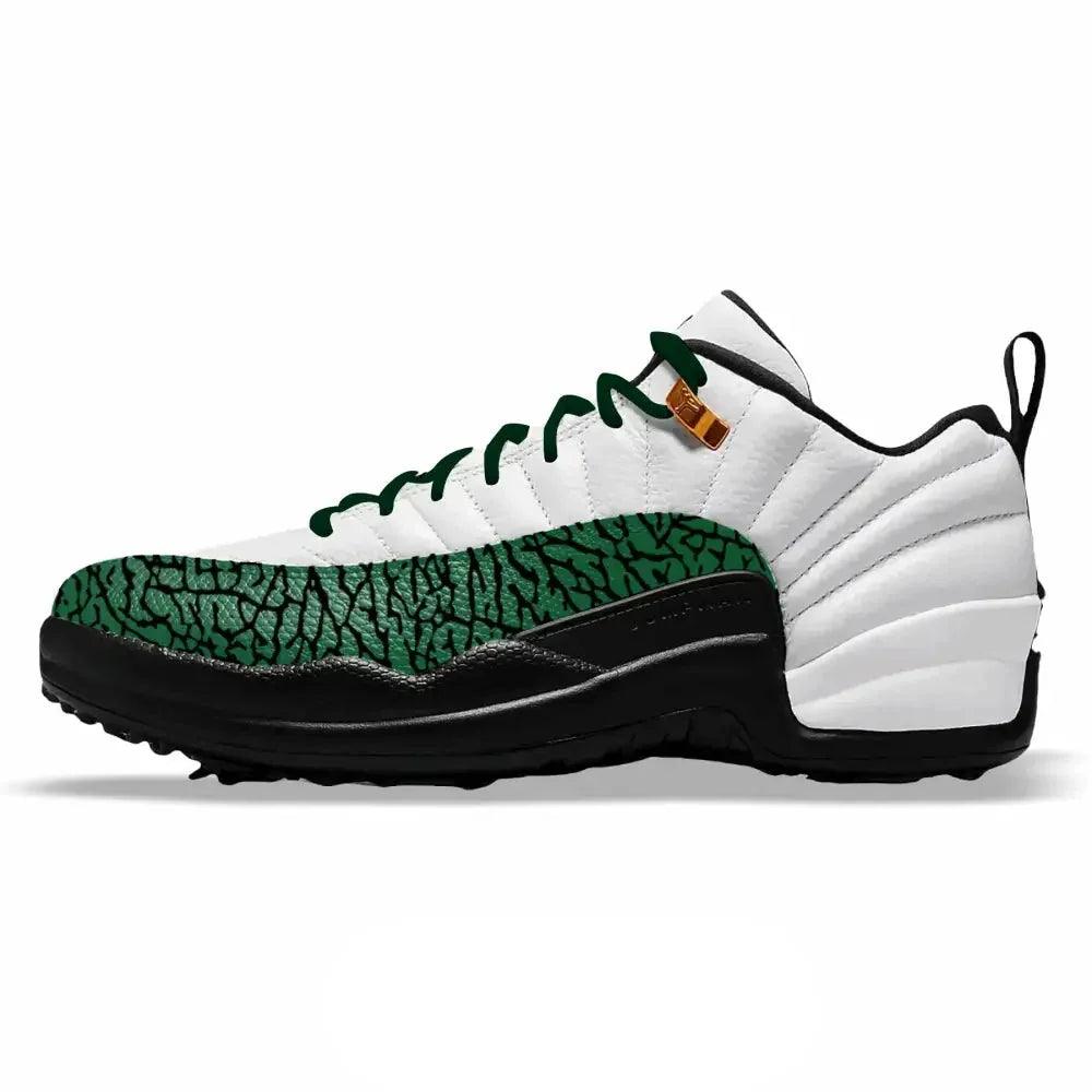 green-elephant-jordan-12-retro-golf-shoes-cleats-724 - GOLF LEAGUE