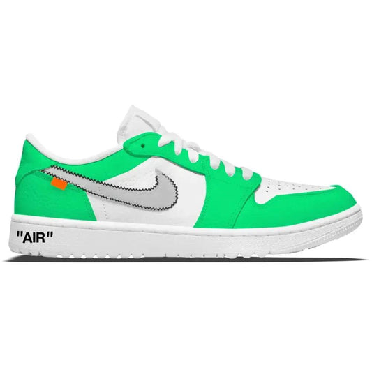 green-force-ow-jordan-1-golf-shoes-sneakers-352 - GOLF LEAGUE
