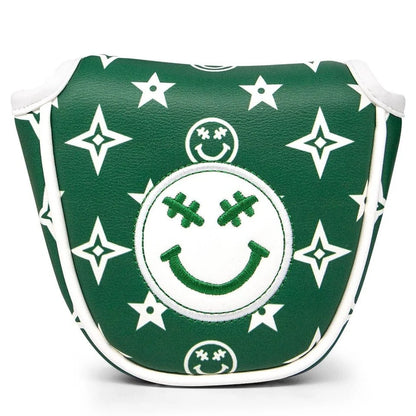 Green Smiley Star Driver Headcover – Good Vibes Only