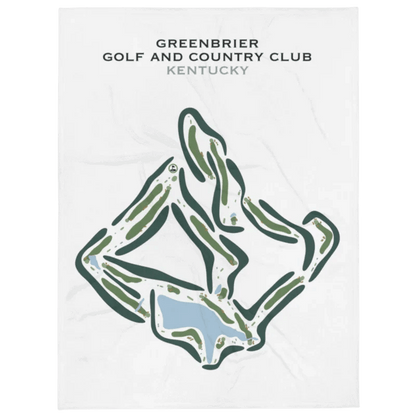 Greenbrier Golf and Country Club, Kentucky - Printed Golf Courses