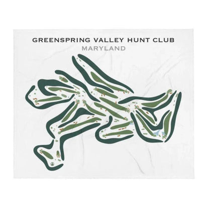 GreenSpring Valley Hunt Country Club, Maryland - Printed Golf Courses