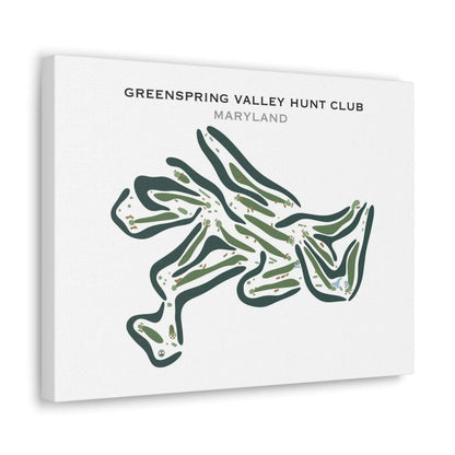GreenSpring Valley Hunt Country Club, Maryland - Printed Golf Courses