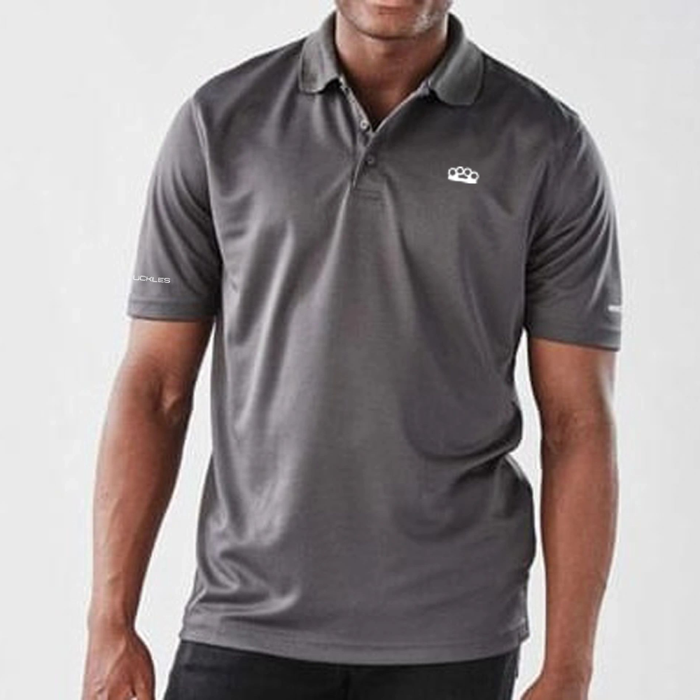 Grass Nuckles Embroidered Polo Shirt