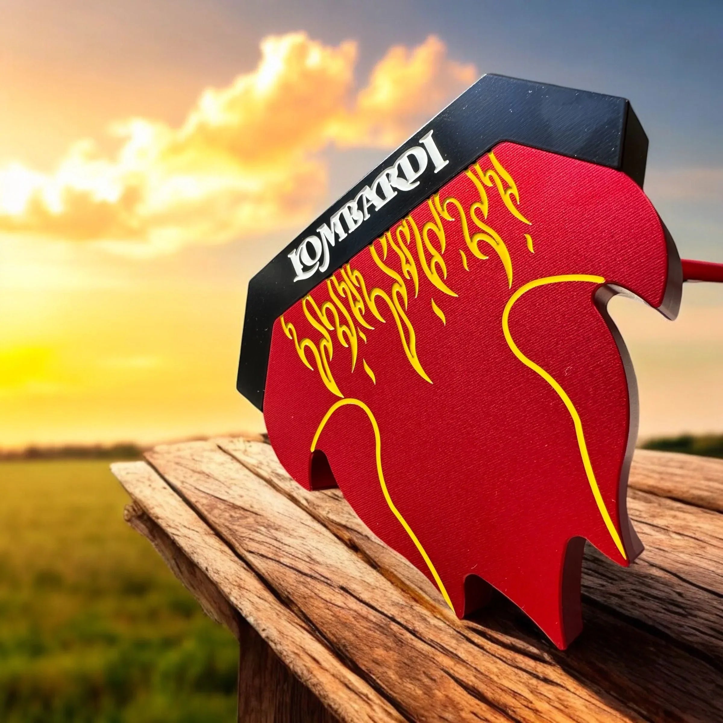 Lombardi Golf Custom Red Fuoco Mallet Golf Putter - GOLF LEAGUE