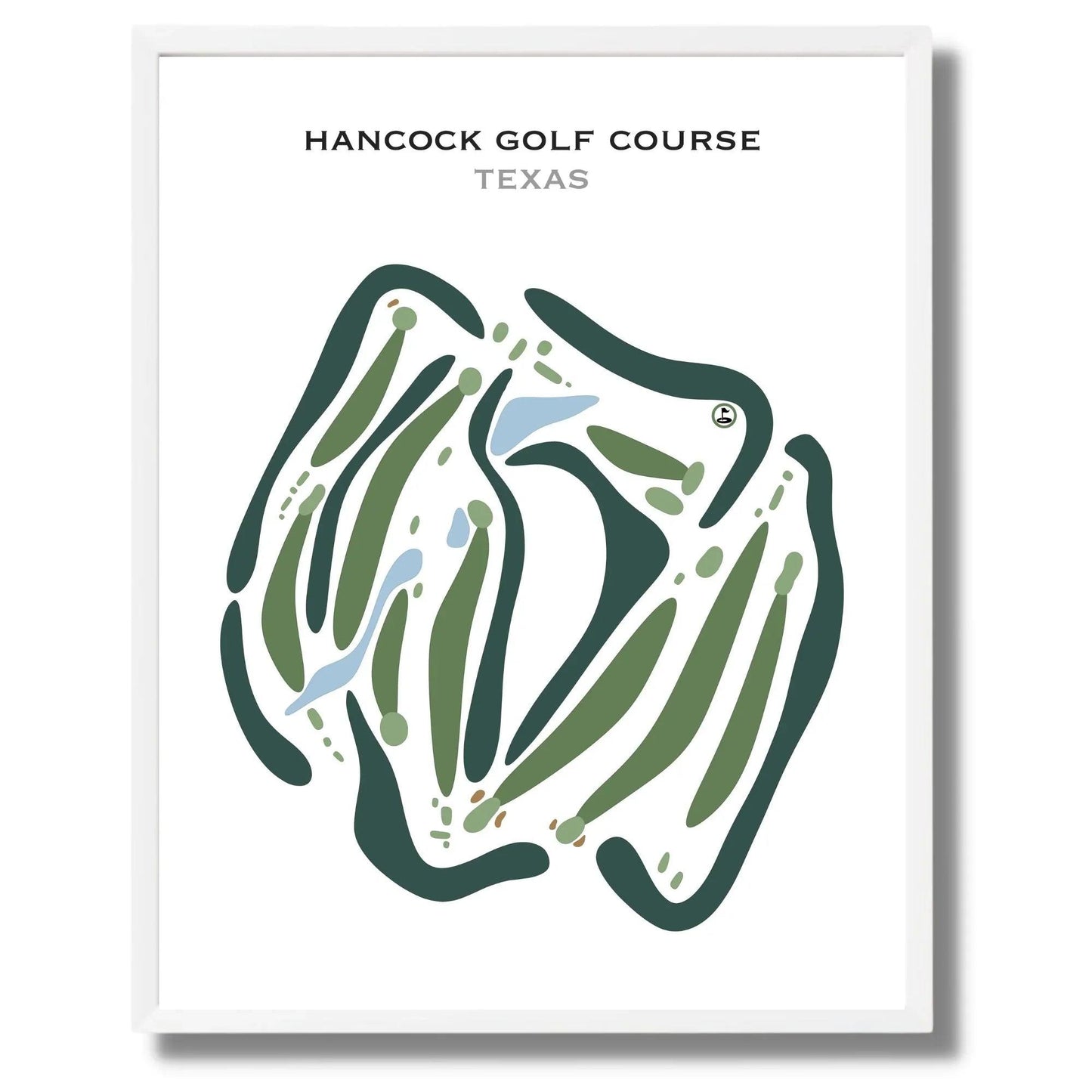 Hancock Golf Course, Texas - Printed Golf Courses
