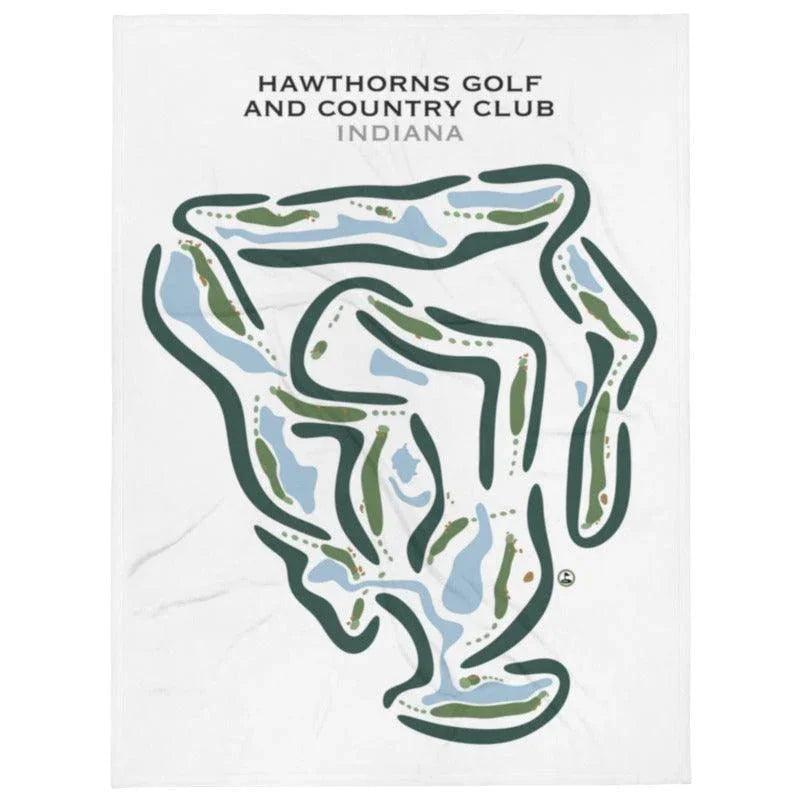 Hawthorns Golf and Country Club, Indiana - Printed Golf Courses