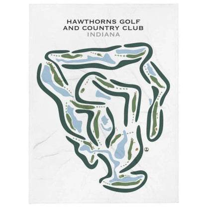 Hawthorns Golf and Country Club, Indiana - Printed Golf Courses