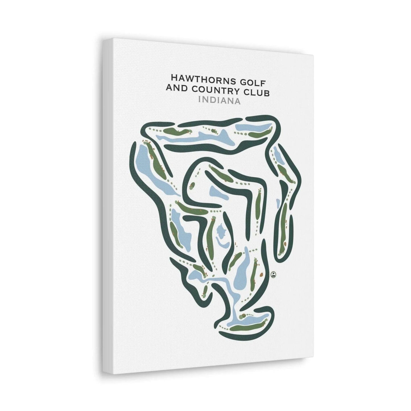 Hawthorns Golf and Country Club, Indiana - Printed Golf Courses
