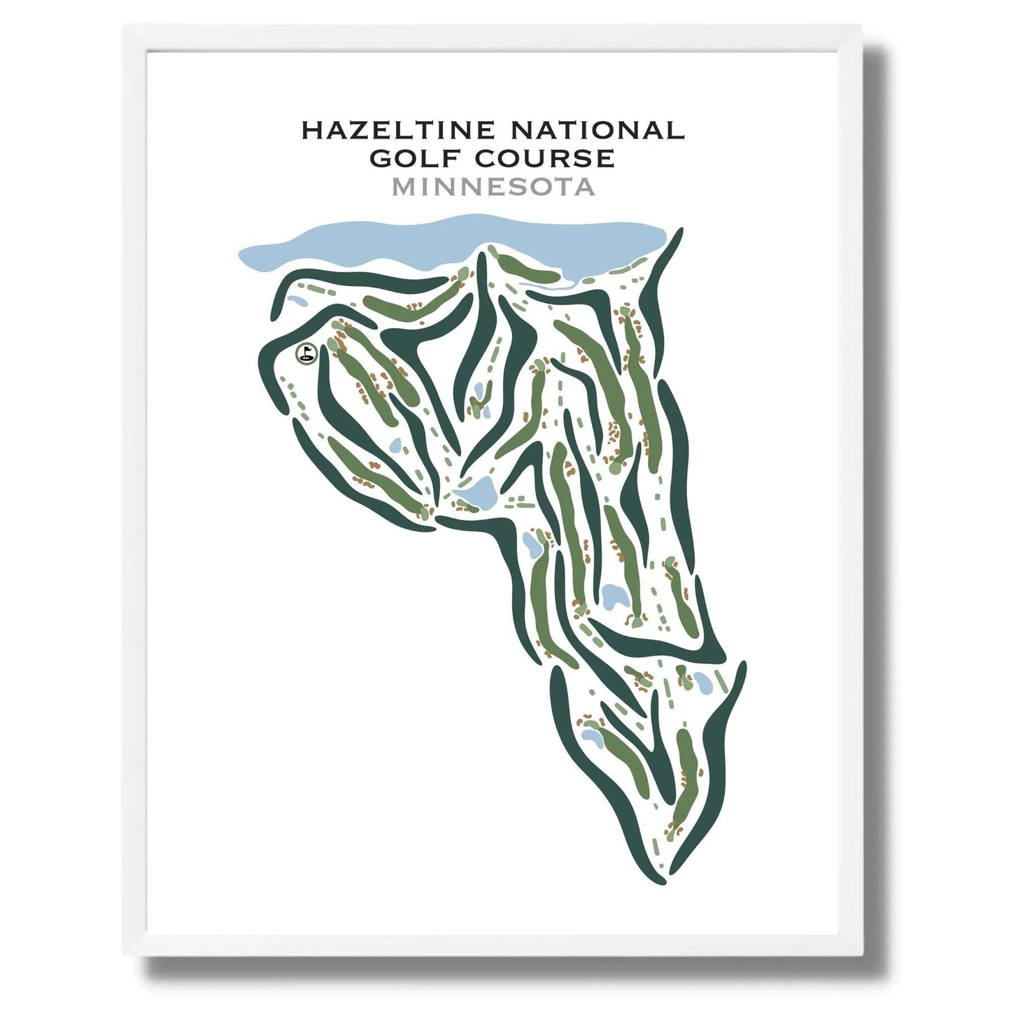 Hazeltine National Golf Club, Minnesota - Printed Golf Courses