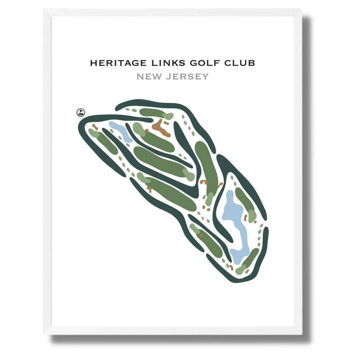 Heritage Links Golf Club, New Jersey - Printed Golf Courses