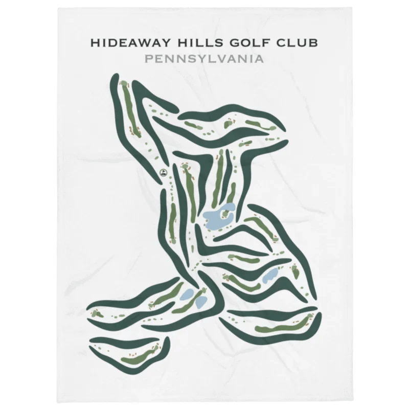 Hideaway Hills Golf Club, Pennsylvania - Printed Golf Courses