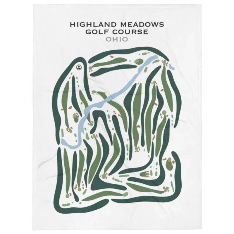 Highland Meadows Golf Course, Ohio - Printed Golf Courses