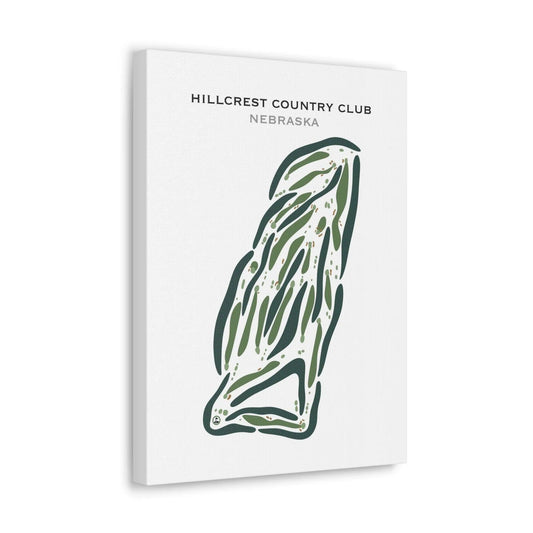 Hillcrest Country Club, Nebraska - Printed Golf Courses
