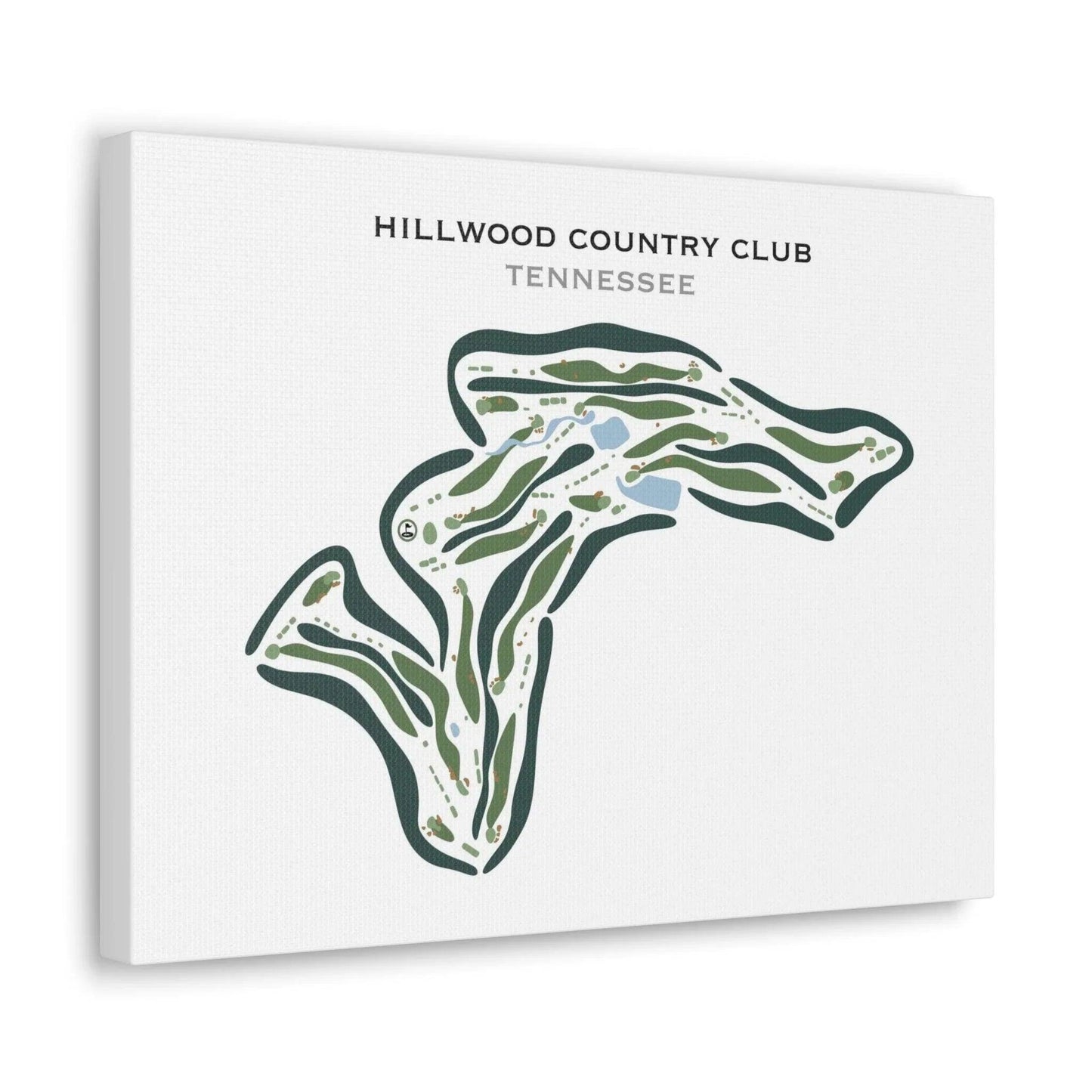 Hillwood Country Club, Tennessee - Printed Golf Courses