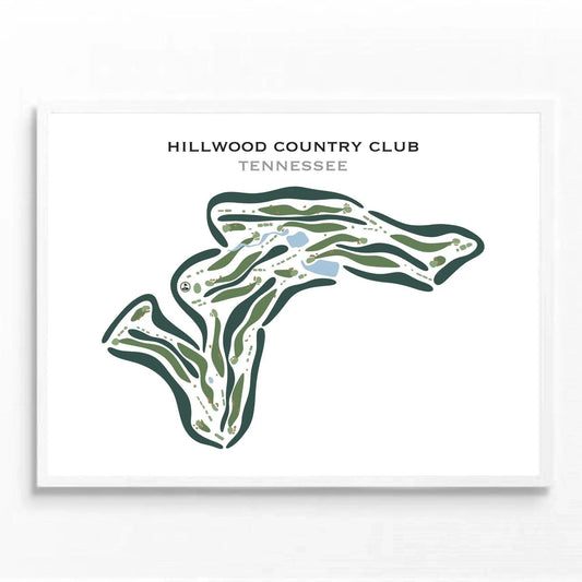Hillwood Country Club, Tennessee - Printed Golf Courses
