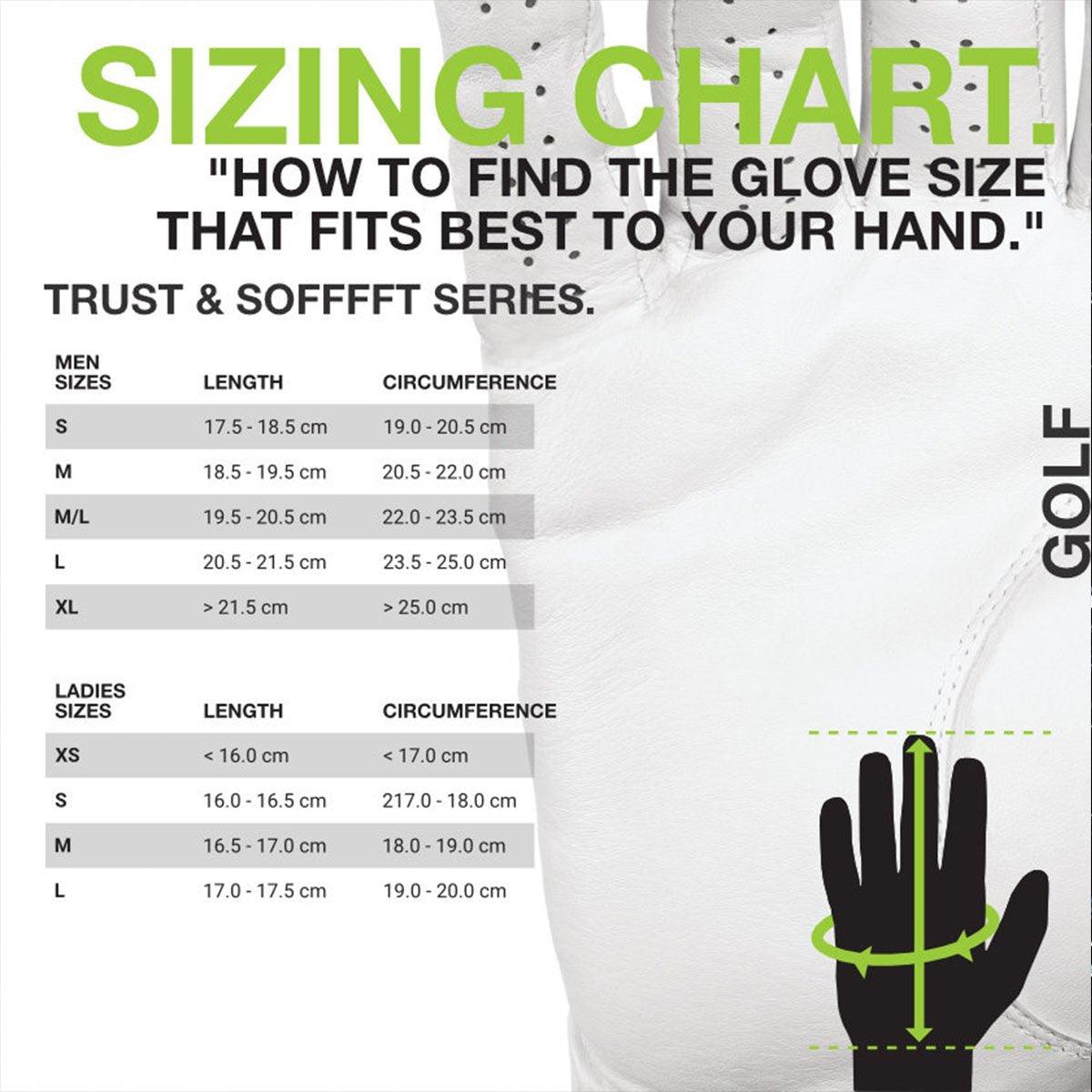 HIRZL Trust Hybrid - Golf Gloves - White / Black